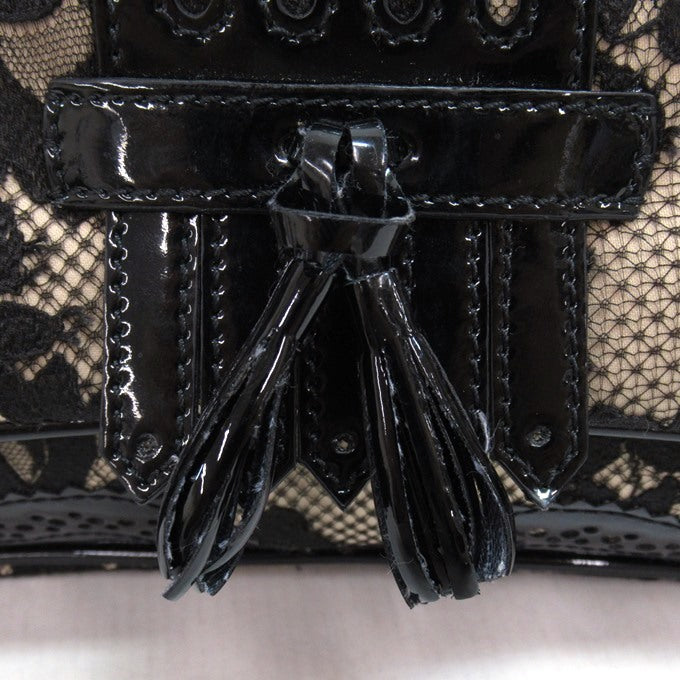 motonari ono Lace Design Bag Black/Beige Size ONE SIZE