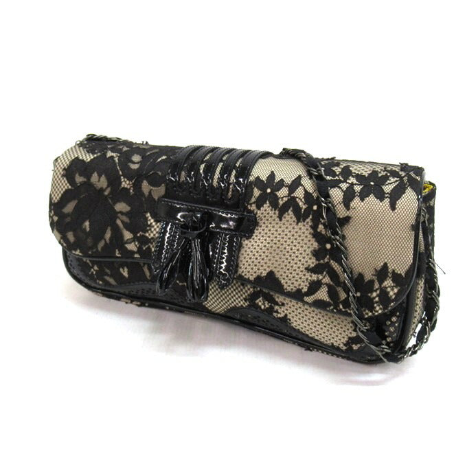 motonari ono Lace Design Bag Black/Beige Size ONE SIZE