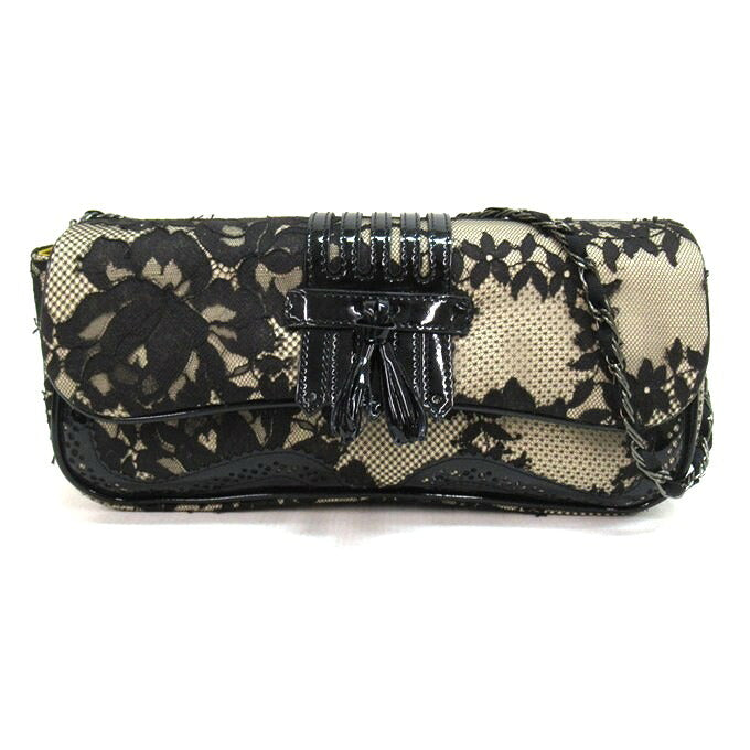 motonari ono Lace Design Bag Black/Beige Size ONE SIZE