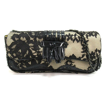 motonari ono Lace Design Bag Black/Beige Size ONE SIZE
