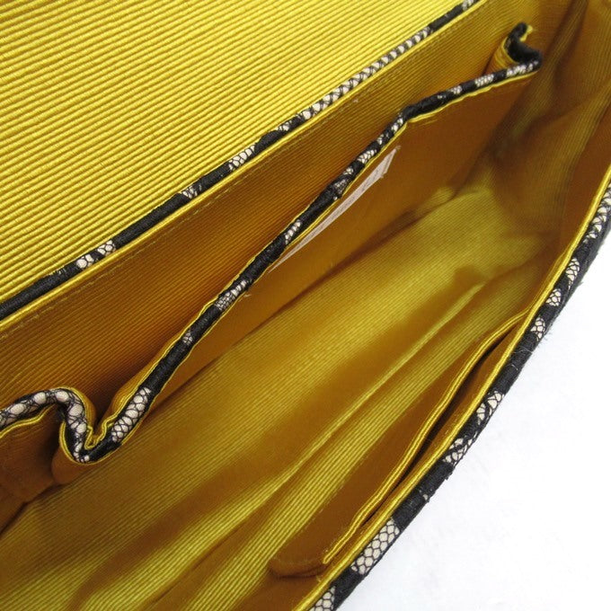 motonari ono Lace Design Bag Black/Beige Size ONE SIZE