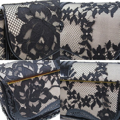 motonari ono Lace Design Bag Black/Beige Size ONE SIZE