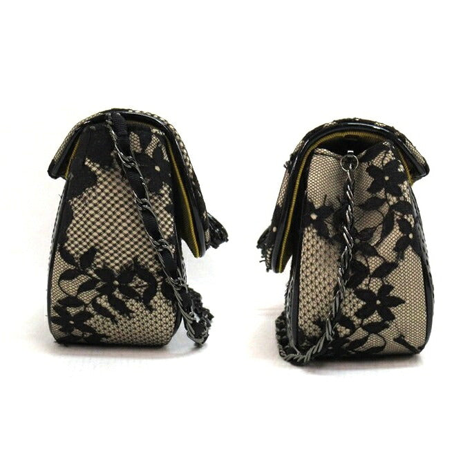 motonari ono Lace Design Bag Black/Beige Size ONE SIZE