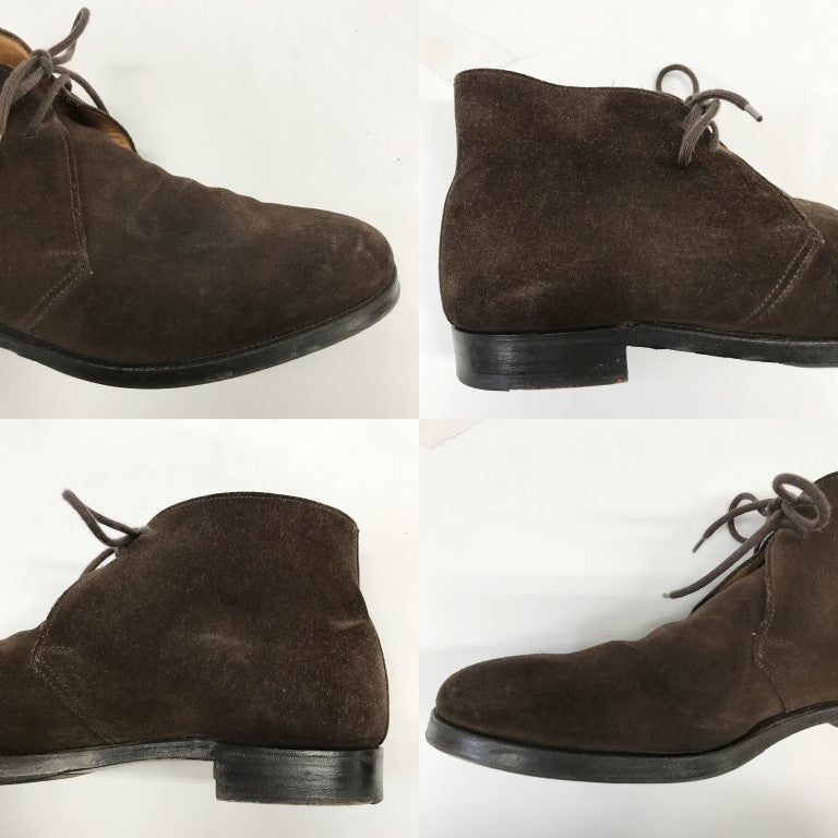 CROCKETT & JONES Chertsey Suede Boots Brown Size 8