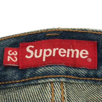 Supreme 23SS Baggy Jean Wooster Blue Pants Size W32