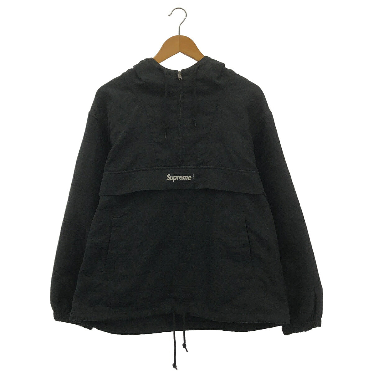 Supreme 21SS Floral Tapestry Anorak Hoodie Black Size M