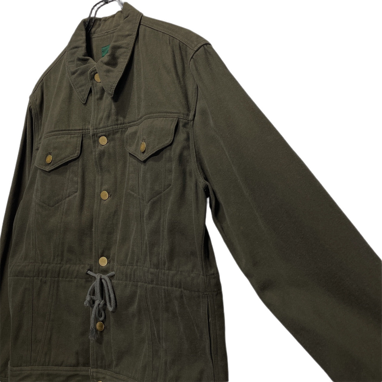 JUNIOR GAULTIER 90s Cotton Flannel Jacket Khaki Size 48