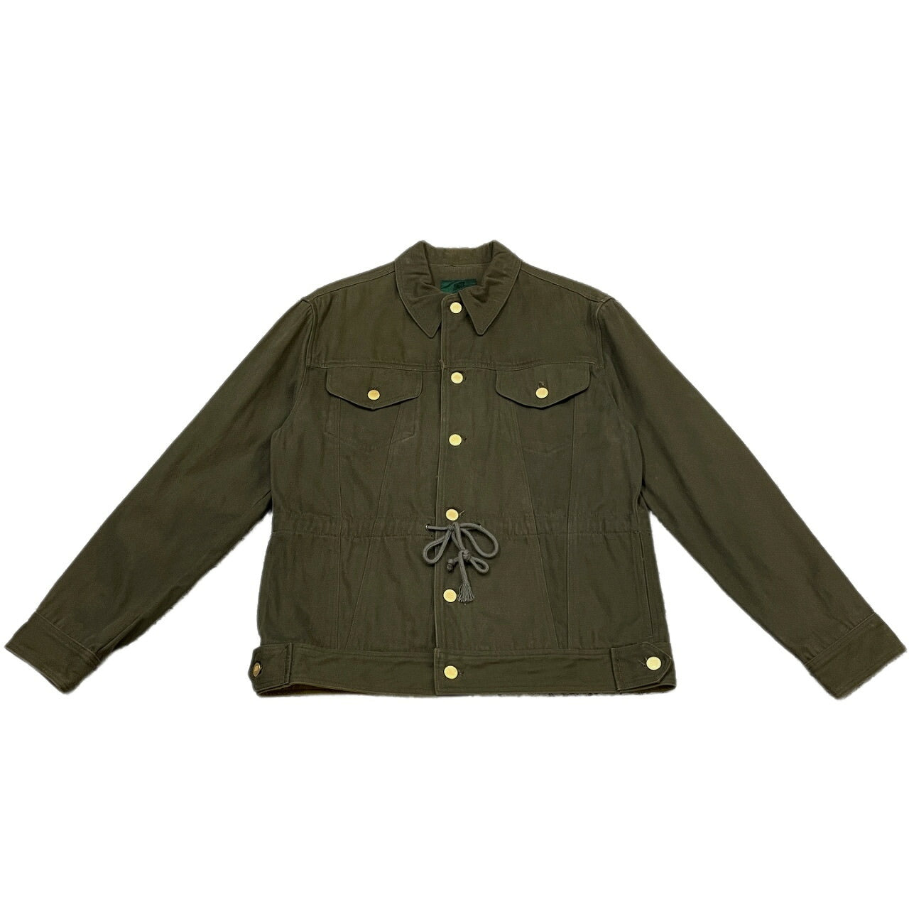 JUNIOR GAULTIER 90s Cotton Flannel Jacket Khaki Size 48