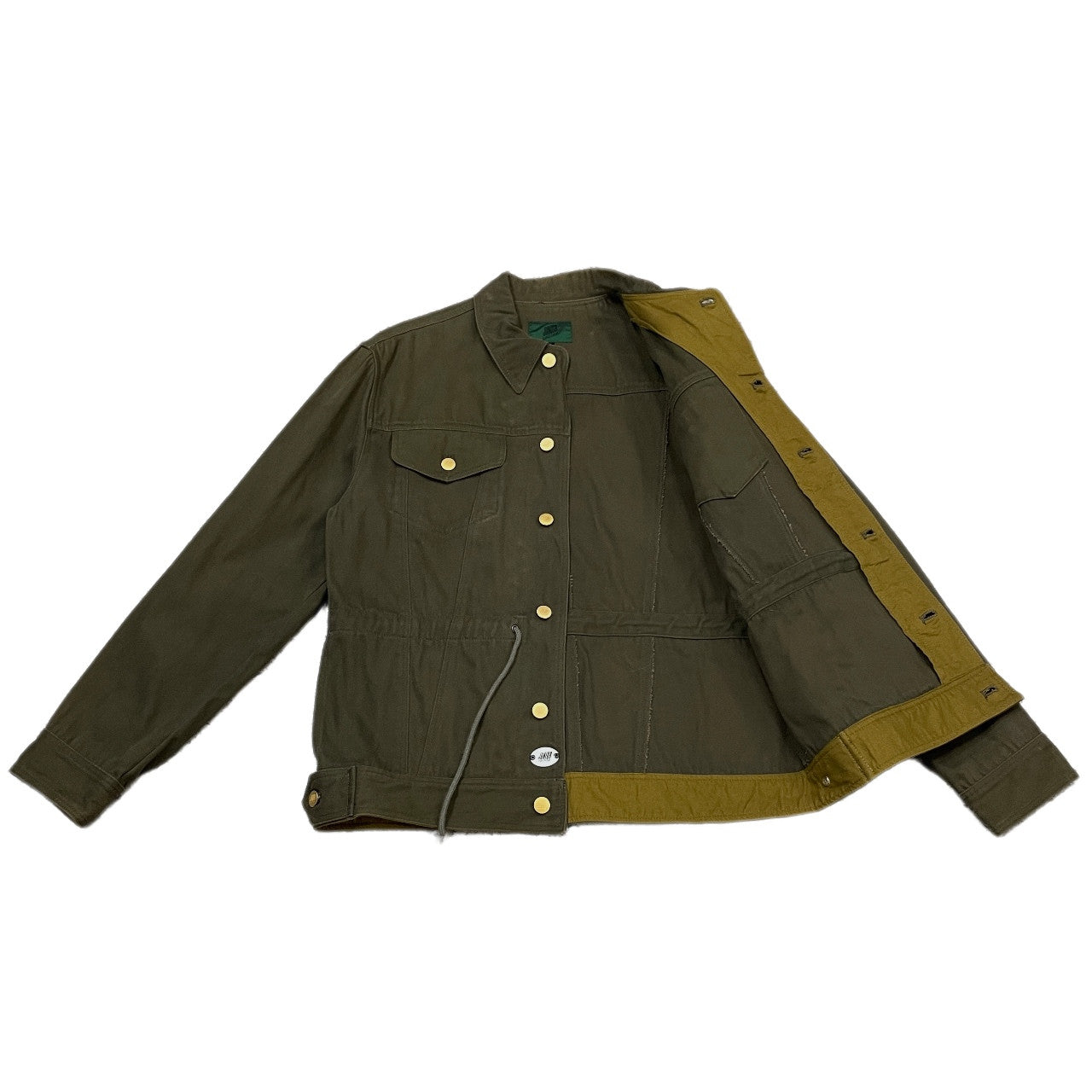 JUNIOR GAULTIER 90s Cotton Flannel Jacket Khaki Size 48