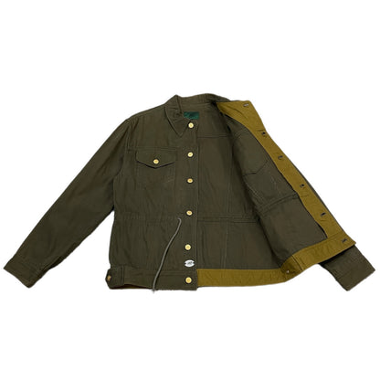 JUNIOR GAULTIER 90s Cotton Flannel Jacket Khaki Size 48