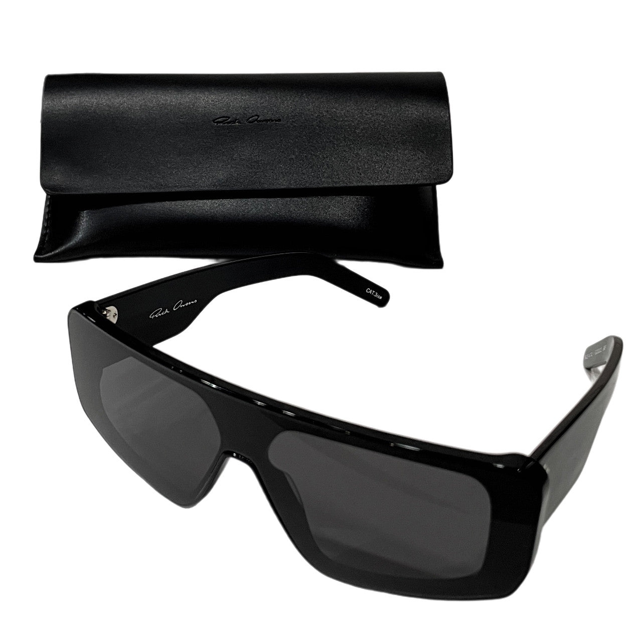 Rick Owens 26SS PERFORMA Black Sunglasses Size 58