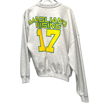 MAGLIANO 24AW Gray Asymmetric Print Sweatshirt Size XS