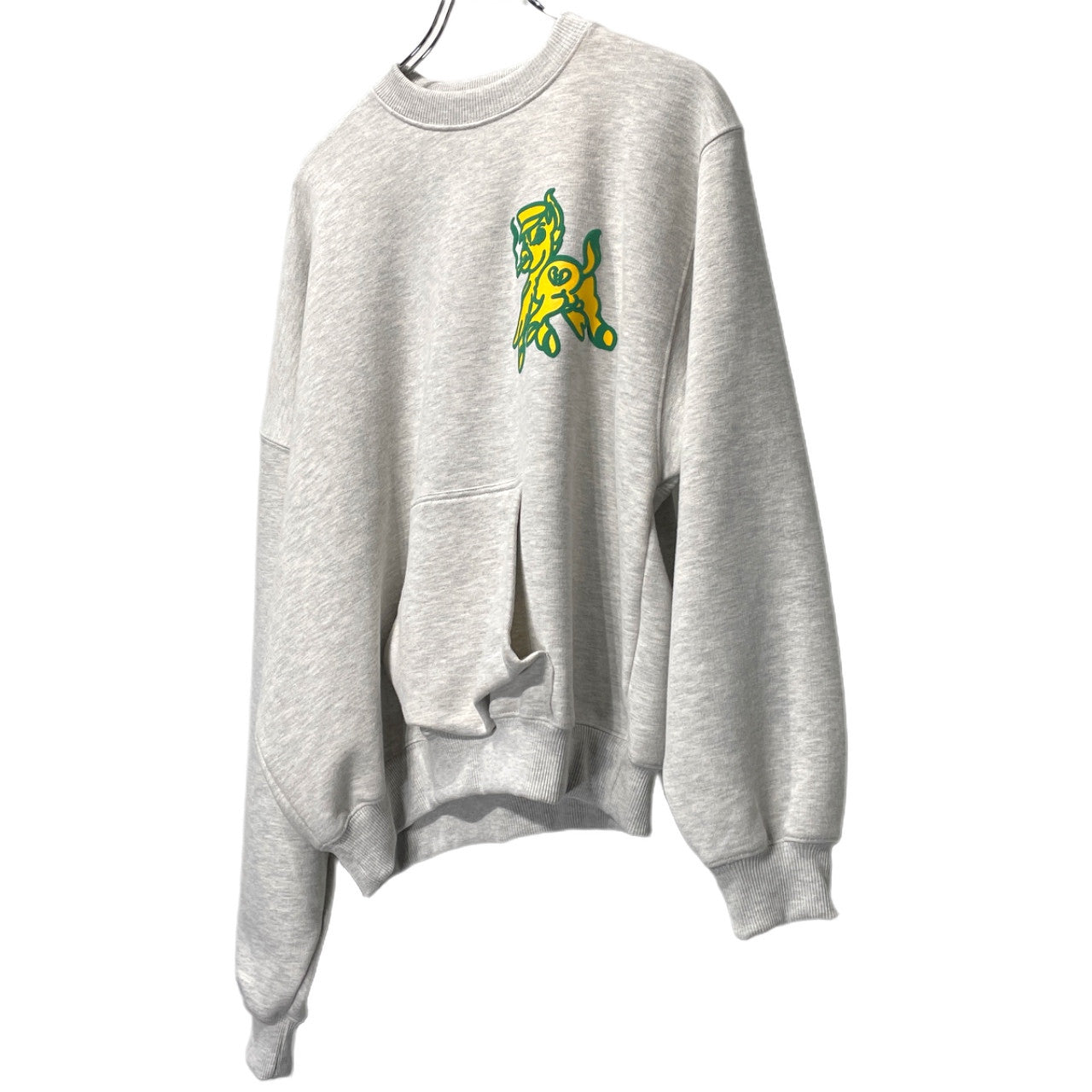 MAGLIANO 24AW Gray Asymmetric Print Sweatshirt Size XS