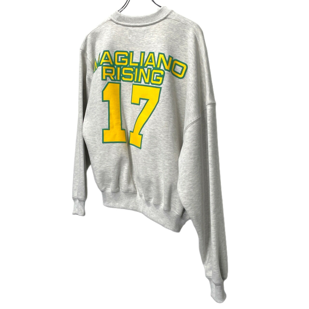 MAGLIANO 24AW Gray Asymmetric Print Sweatshirt Size XS