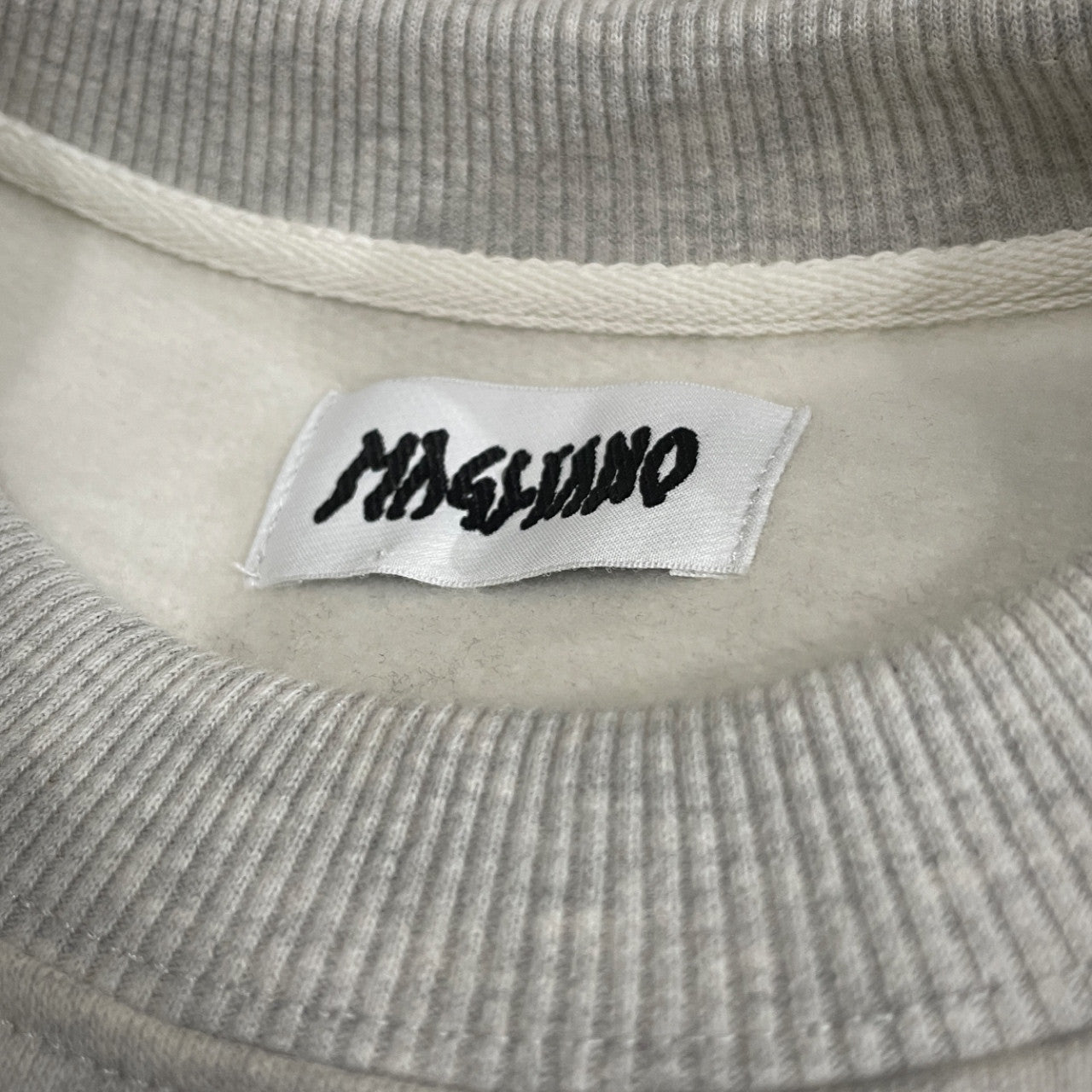 MAGLIANO 24AW Gray Asymmetric Print Sweatshirt Size XS