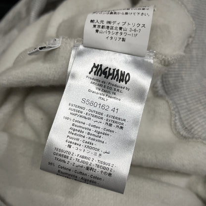 MAGLIANO 24AW Gray Asymmetric Print Sweatshirt Size XS