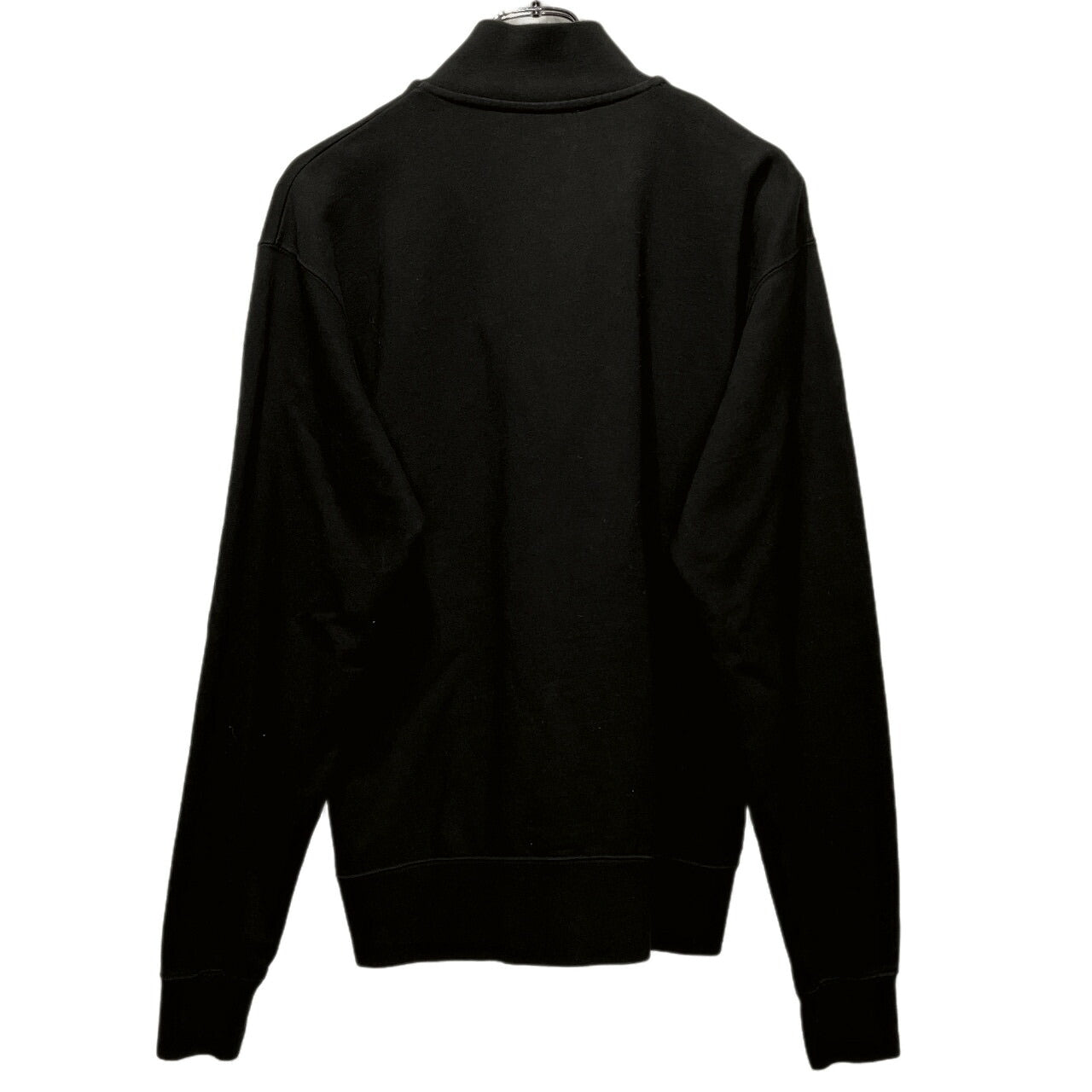 JW Anderson Black Anchor Logo Padlock Half-Zip Size L