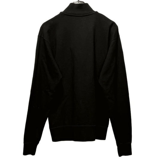 JW Anderson Black Anchor Logo Padlock Half-Zip Size L