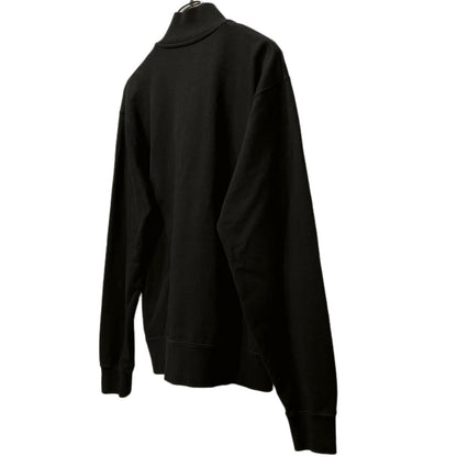 JW Anderson Black Anchor Logo Padlock Half-Zip Size L