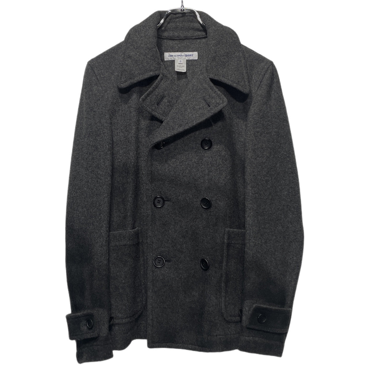 Comme des Garcons SHIRT 15AW Hand Paint P-Coat Gray Size XS