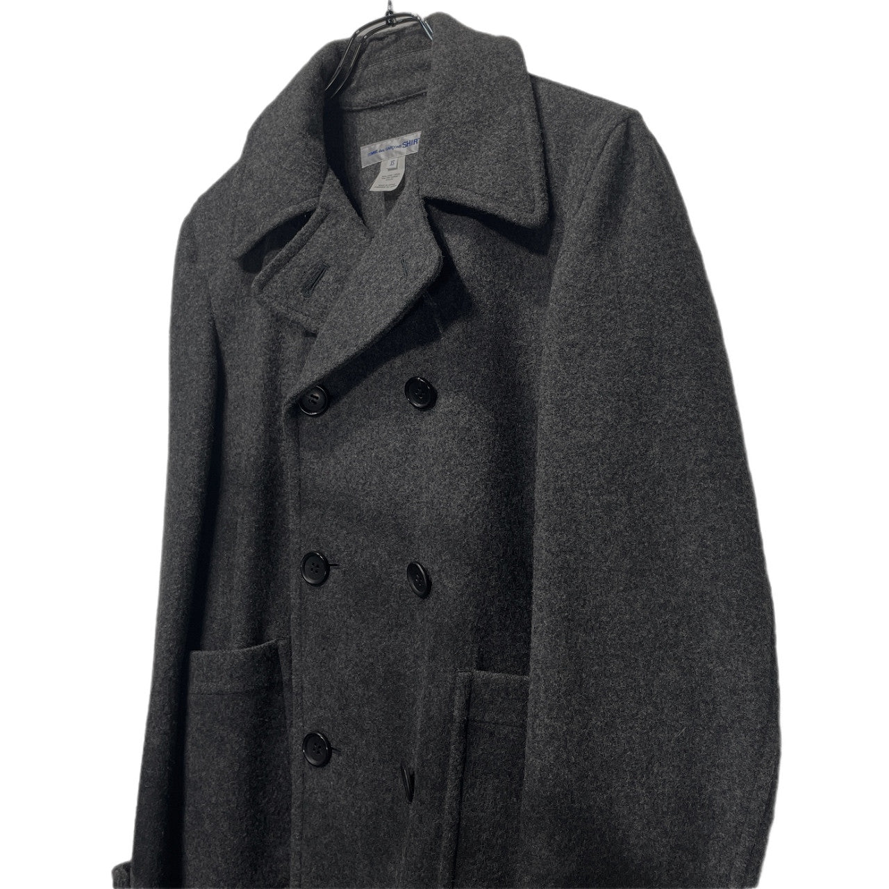 Comme des Garcons SHIRT 15AW Hand Paint P-Coat Gray Size XS
