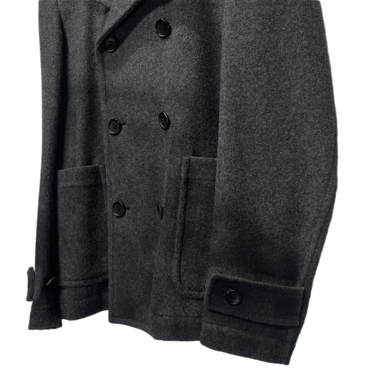 Comme des Garcons SHIRT 15AW Hand Paint P-Coat Gray Size XS