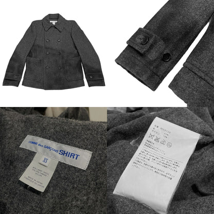 Comme des Garcons SHIRT 15AW Hand Paint P-Coat Gray Size XS