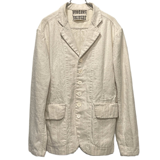 Vintage VINCENT JALBERT French Linen 6-Button Coat Size L