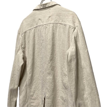 Vintage VINCENT JALBERT French Linen 6-Button Coat Size L