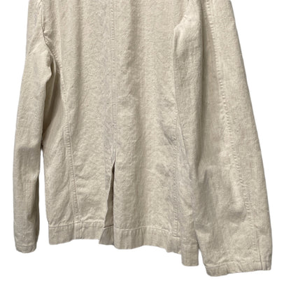 Vintage VINCENT JALBERT French Linen 6-Button Coat Size L