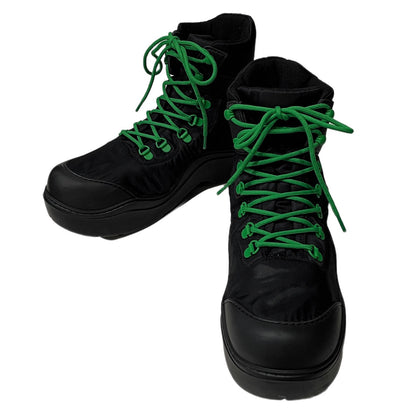 Bottega Veneta Puddle Bomber Black Nylon Sneakers Size EU 40