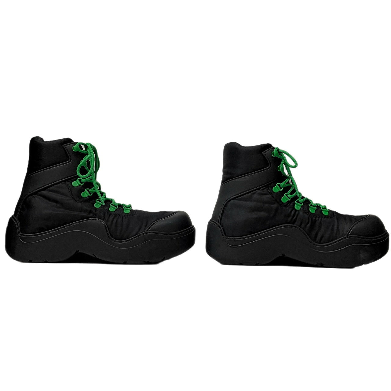 Bottega Veneta Puddle Bomber Black Nylon Sneakers Size EU 40