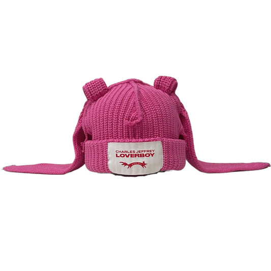 Vintage Charles Jeffrey LOVERBOY Pink Chunky Rabbit Ear