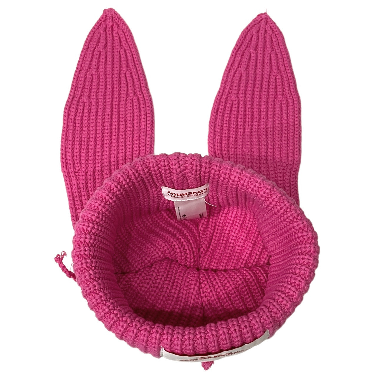 Vintage Charles Jeffrey LOVERBOY Pink Chunky Rabbit Ear