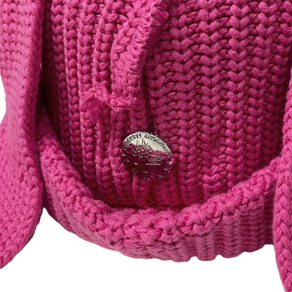 Vintage Charles Jeffrey LOVERBOY Pink Chunky Rabbit Ear