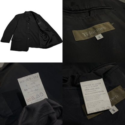 Y's for men 90s Archive Wool 4B Tailored Blazer Black Size S