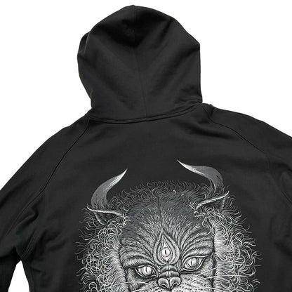 Yohji Yamamoto 19AW All Blacks Fukuneko Back Print Size S