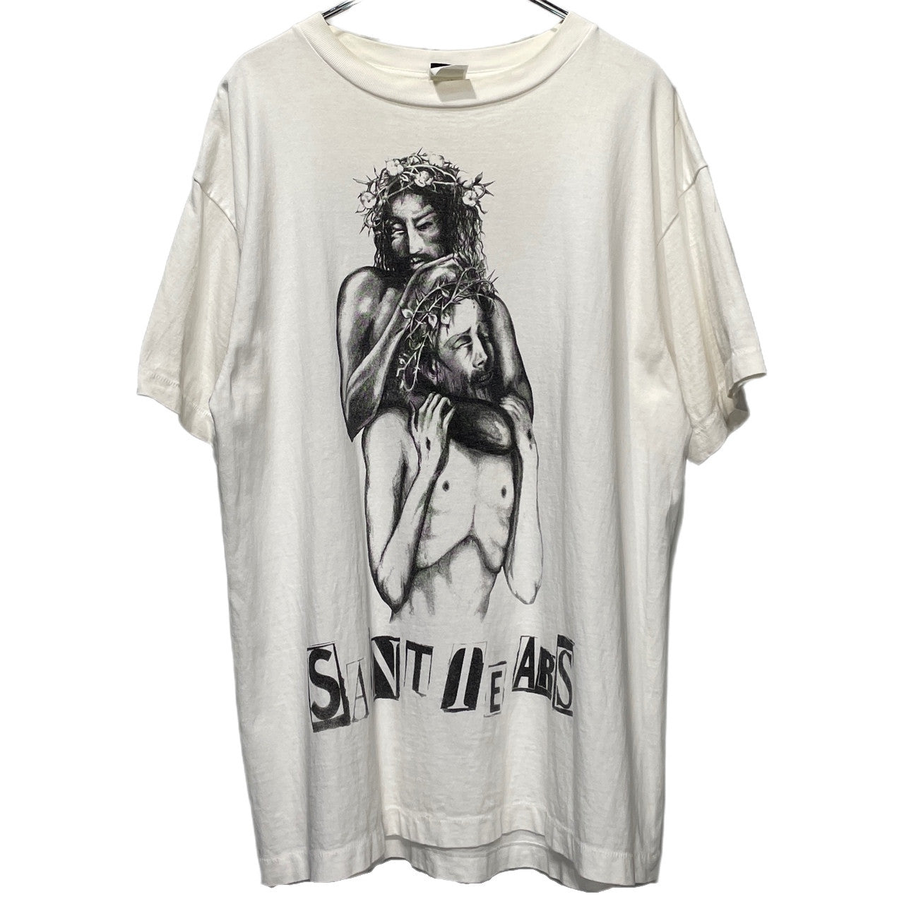 SAINT MICHAEL x DENIM TEARS 21AW Jesus T-Shirt White Size L