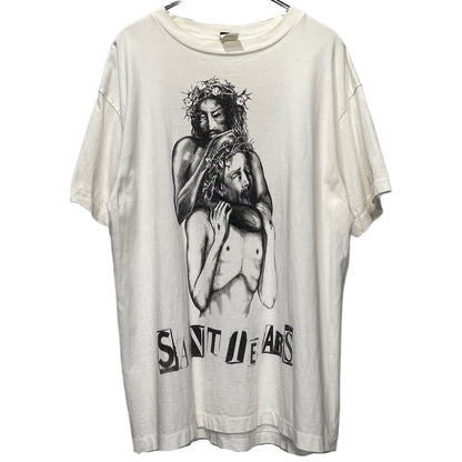 SAINT MICHAEL x DENIM TEARS 21AW Jesus T-Shirt White Size L