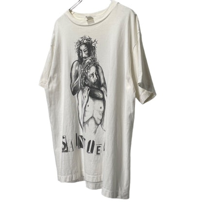 SAINT MICHAEL x DENIM TEARS 21AW Jesus T-Shirt White Size L