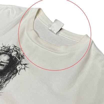 SAINT MICHAEL x DENIM TEARS 21AW Jesus T-Shirt White Size L