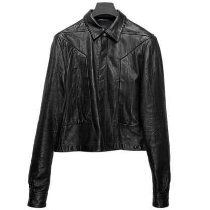 Rick Owens 24AW Alice Strobe Lamb Jacket Black Size 48
