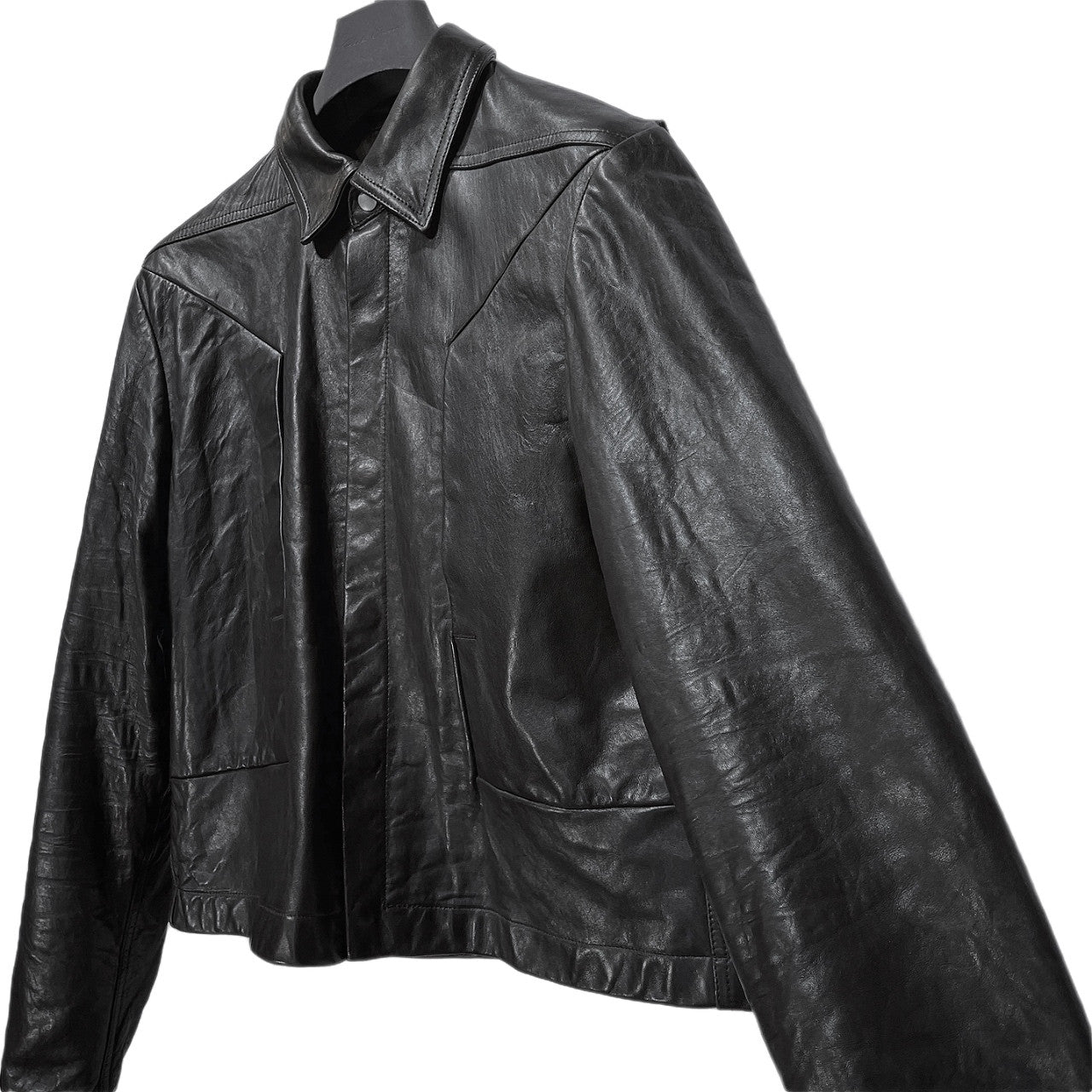 Rick Owens 24AW Alice Strobe Lamb Jacket Black Size 48