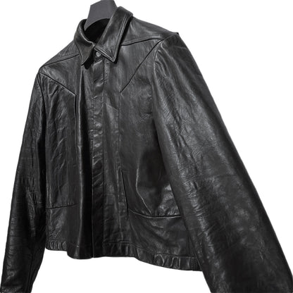 Rick Owens 24AW Alice Strobe Lamb Jacket Black Size 48