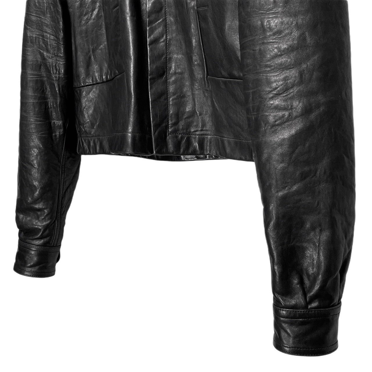 Rick Owens 24AW Alice Strobe Lamb Jacket Black Size 48