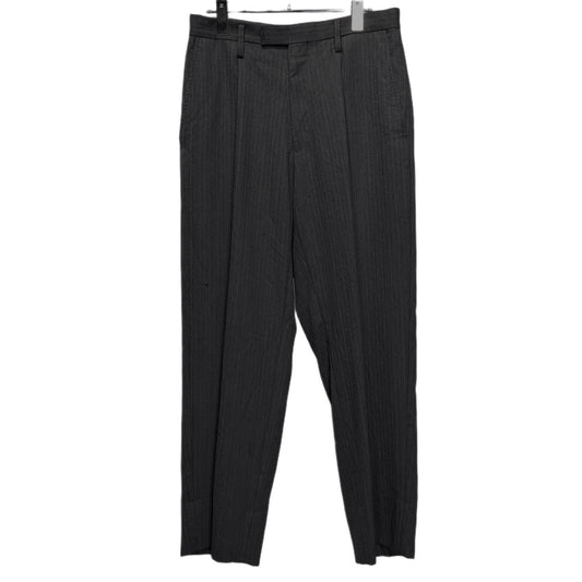 Y's for men Wool Stripe 1-Pleat Tapered Trousers Gray Size 4