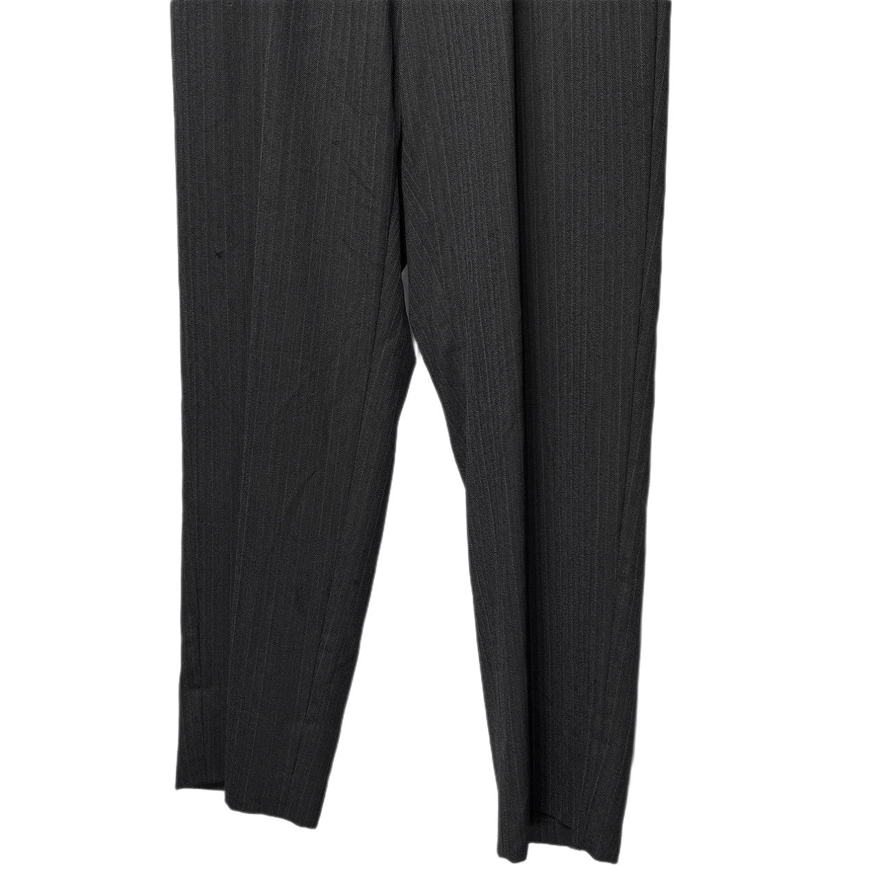 Y's for men Wool Stripe 1-Pleat Tapered Trousers Gray Size 4
