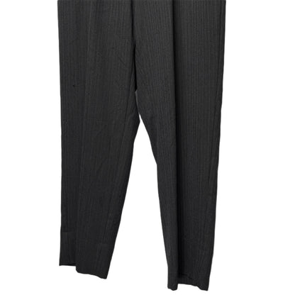 Y's for men Wool Stripe 1-Pleat Tapered Trousers Gray Size 4