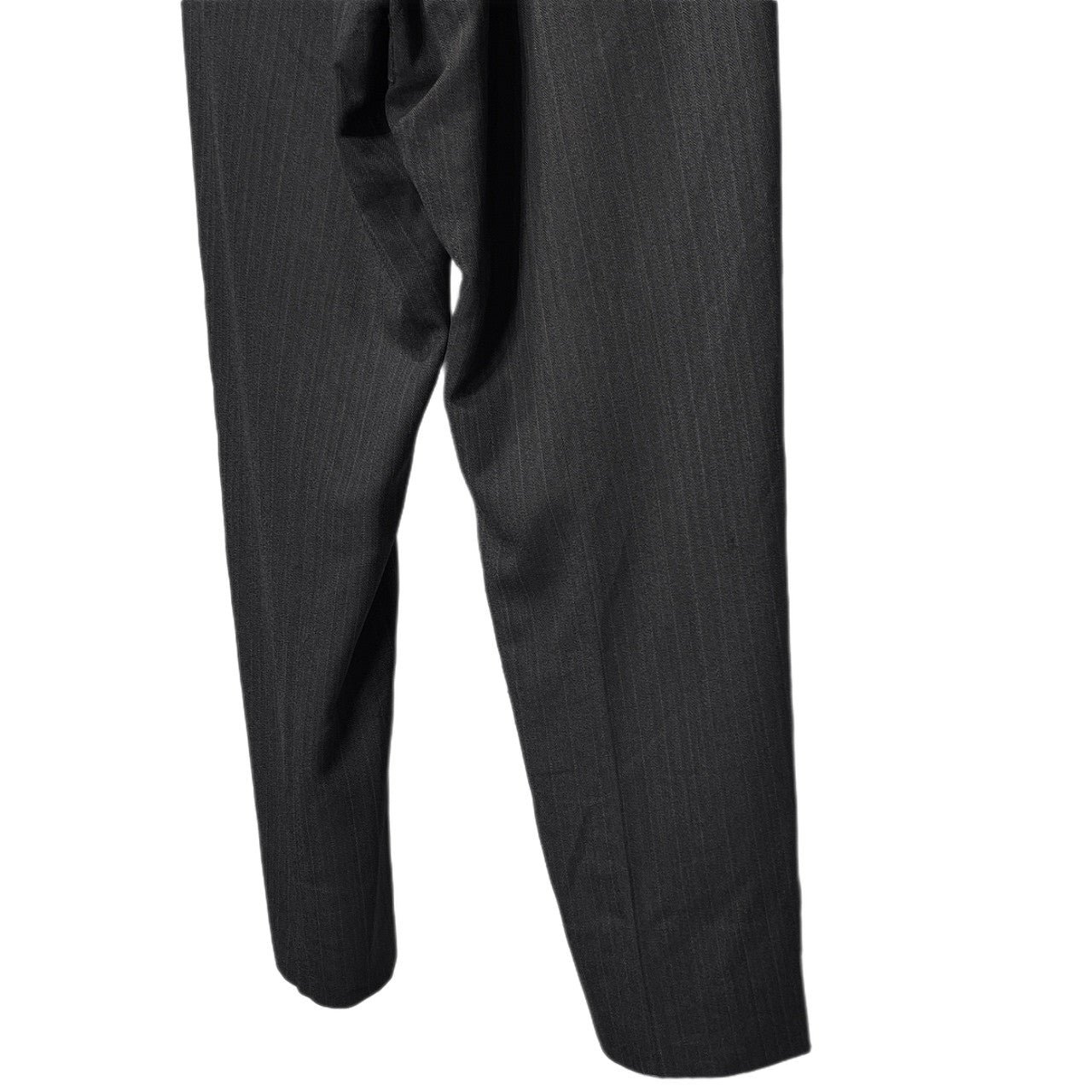 Y's for men Wool Stripe 1-Pleat Tapered Trousers Gray Size 4