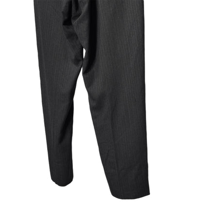 Y's for men Wool Stripe 1-Pleat Tapered Trousers Gray Size 4